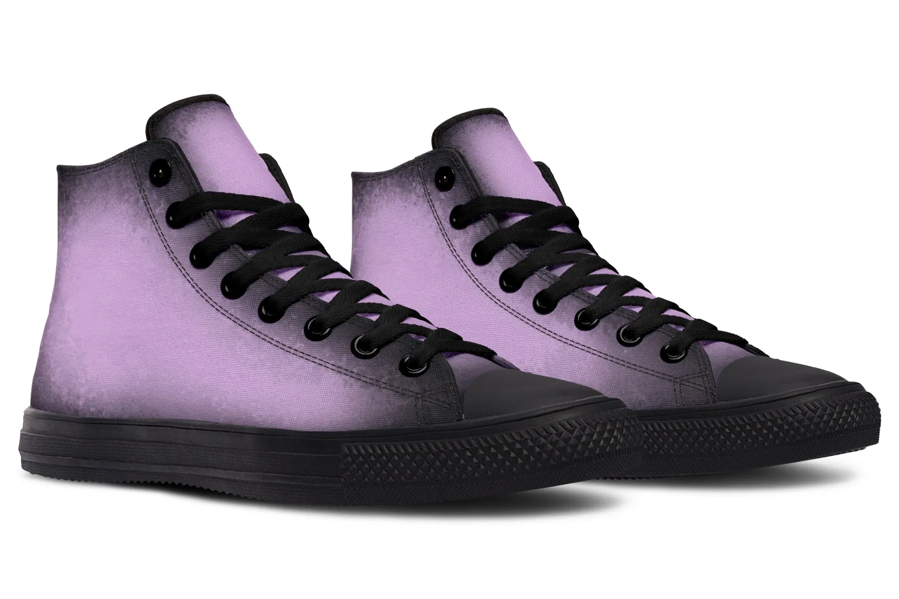 Mystic Dusk High Tops - Classic Premium Canvas Shoes with Comfortable and Durable Soles