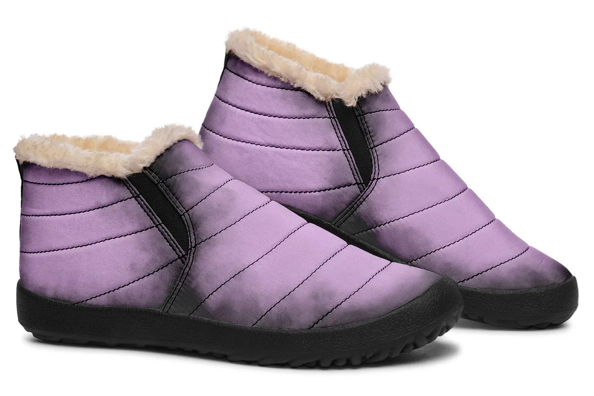 Mystic Dusk Winter Sneakers - Warm & Easy Slip-On Shoes Lined with Vegan Wool with Anti-Slip Soles