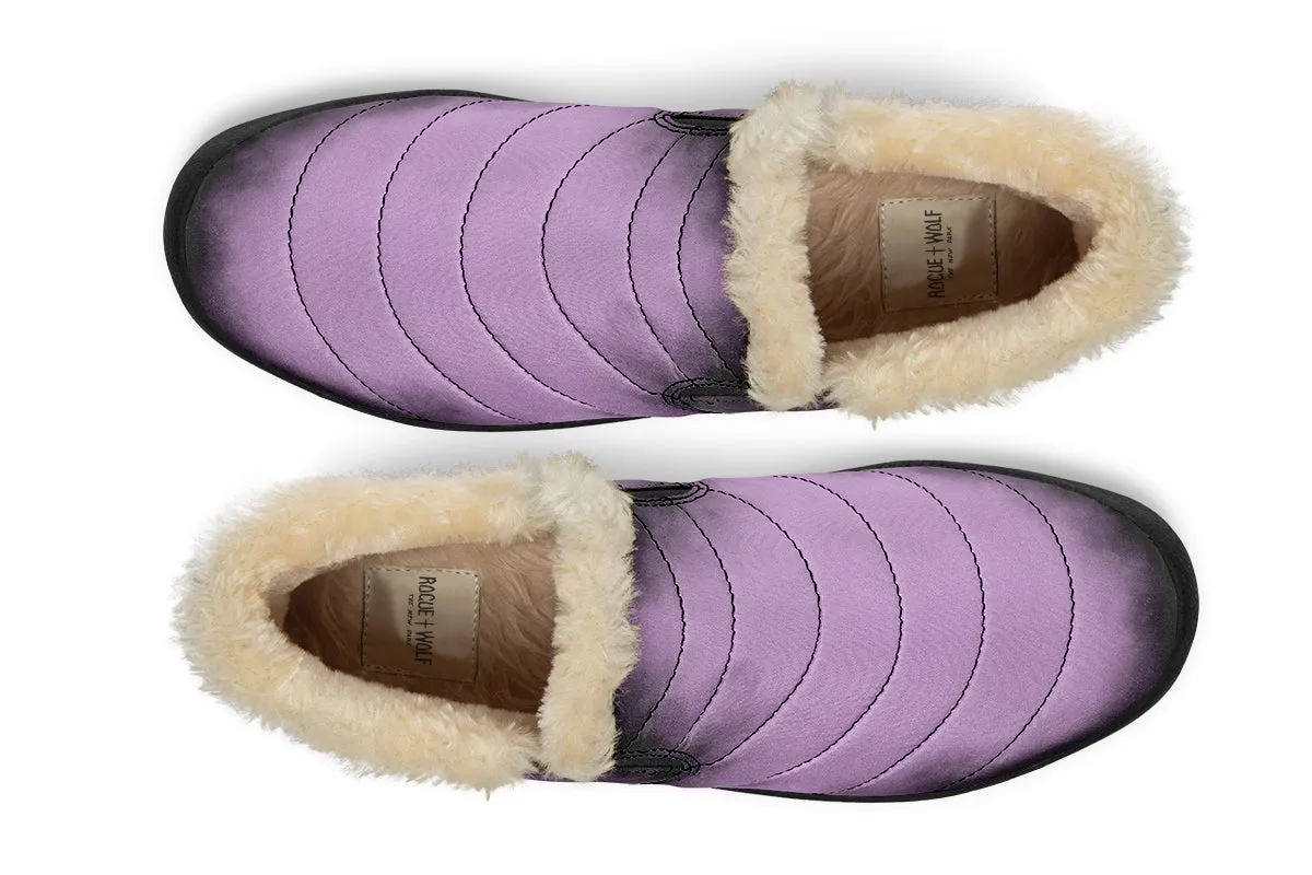 Mystic Dusk Winter Sneakers - Warm & Easy Slip-On Shoes Lined with Vegan Wool with Anti-Slip Soles