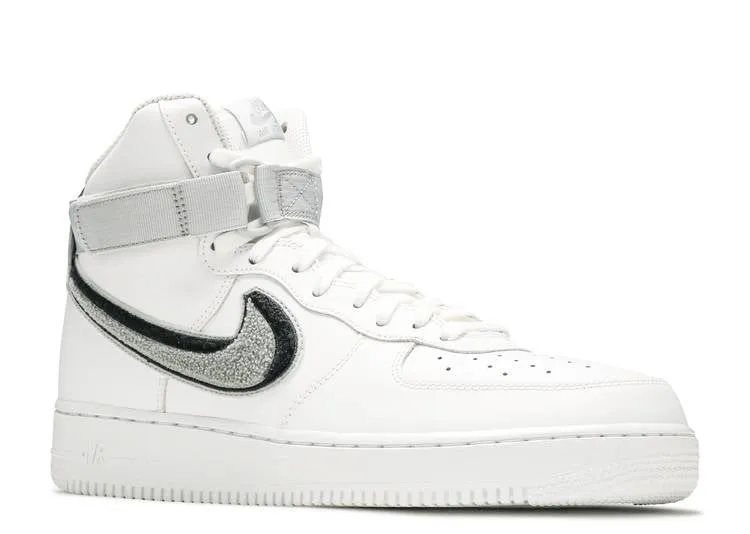 Nike AIR FORCE 1 HIGH '07 LV8 'CHENILLE SWOOSH', white