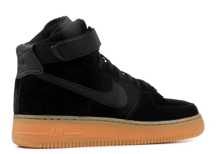 Nike AIR FORCE 1 HIGH 07 LV8 SUEDE 'BLACK GUM' sneakers, black