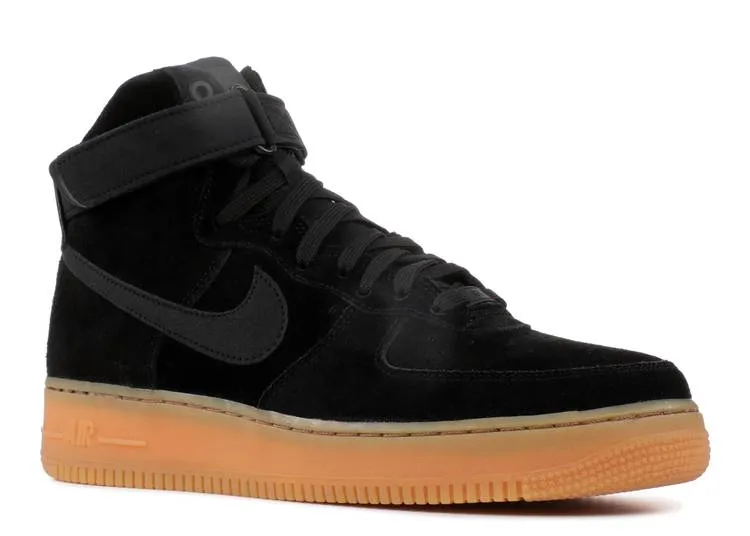 Nike AIR FORCE 1 HIGH 07 LV8 SUEDE 'BLACK GUM' sneakers, black