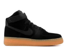 Nike AIR FORCE 1 HIGH 07 LV8 SUEDE 'BLACK GUM' sneakers, black