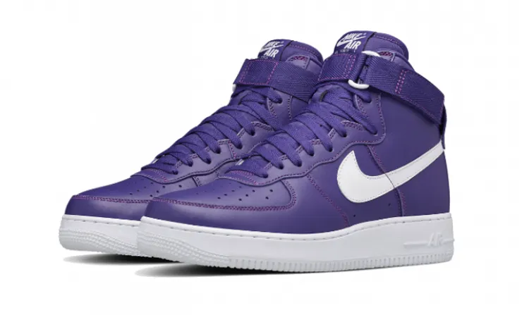 Nike Air Force 1 High SP 'Purple White' Sneakers, Purple