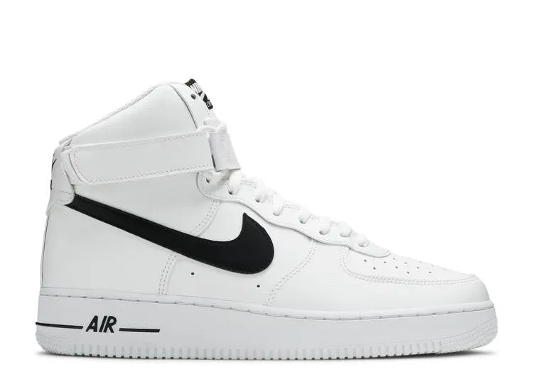 Nike AIR FORCE 1 HIGH 'WHITE BLACK' sneakers, white