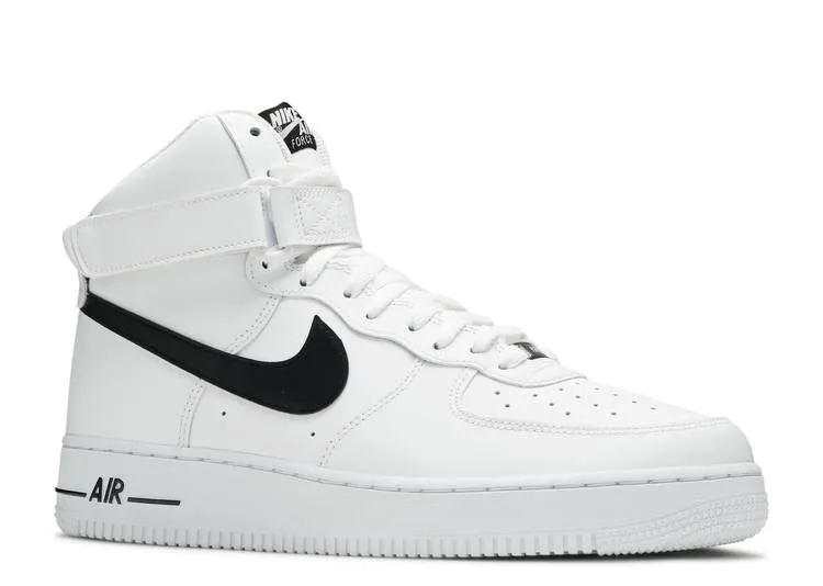 Nike AIR FORCE 1 HIGH 'WHITE BLACK' sneakers, white