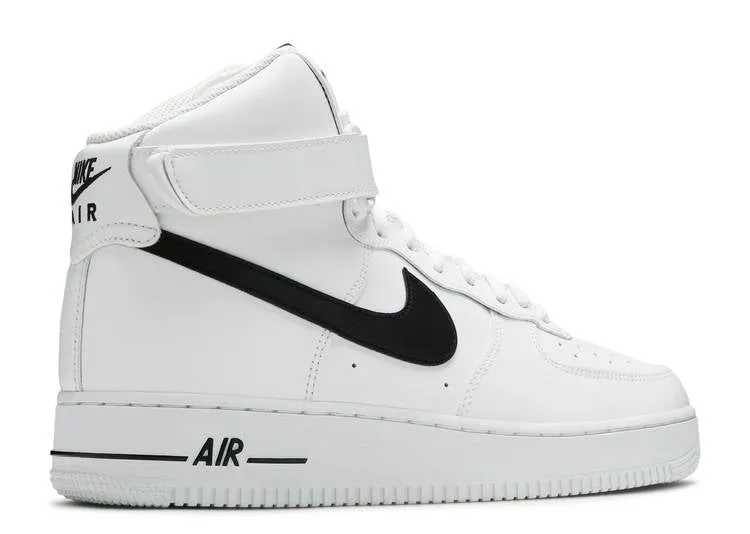 Nike AIR FORCE 1 HIGH 'WHITE BLACK' sneakers, white