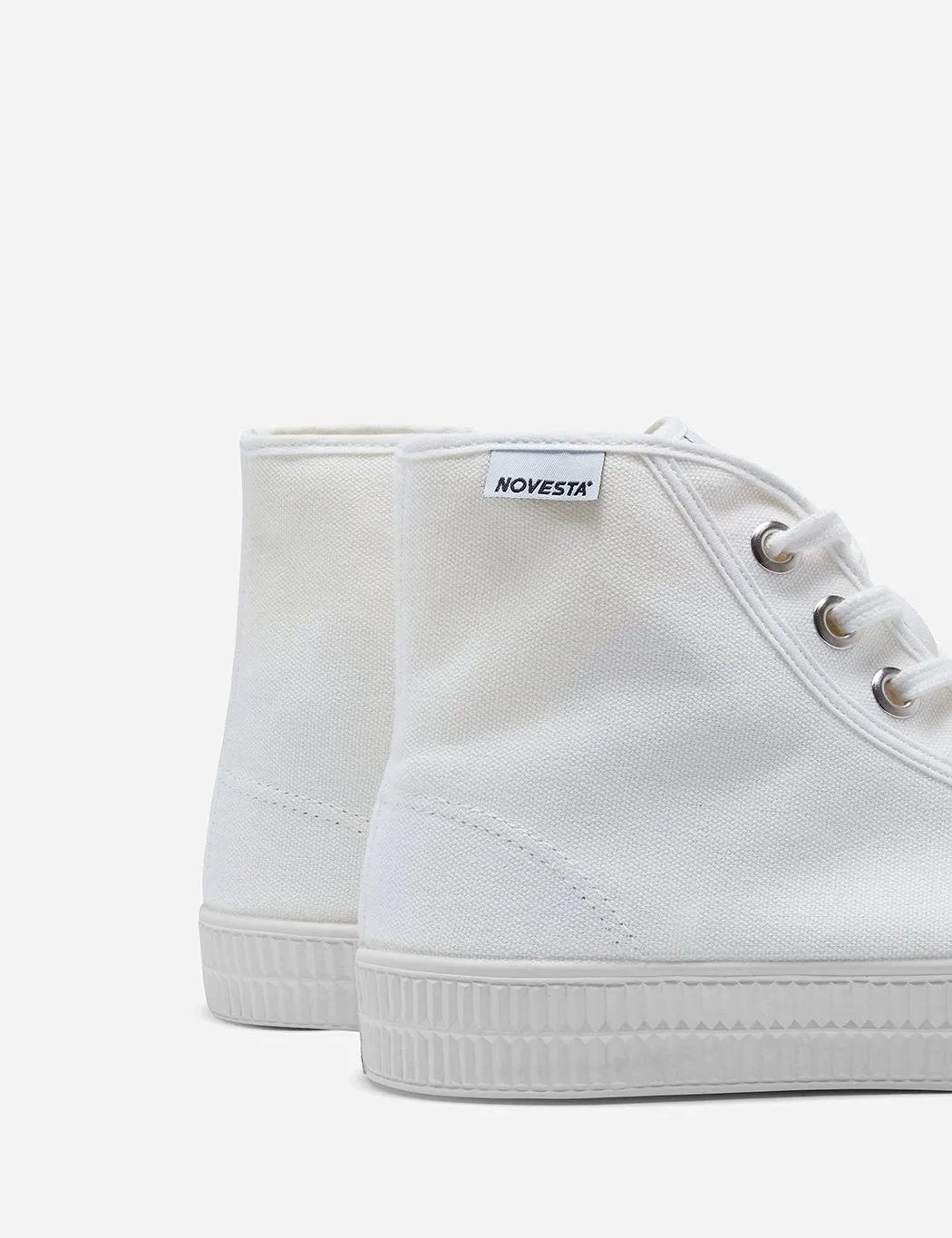 Novesta Star Dribble Hi Trainers (Canvas) - White