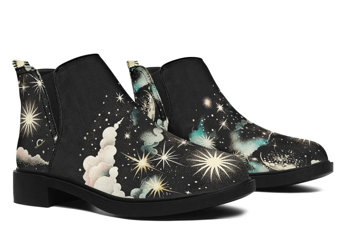 Orion’s Dream Chelsea Boots - Comfy Slip-On - Soft & Water-Resistant Micro-Suede Vegan Shoes