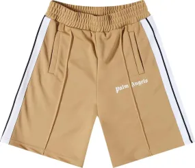 Palm Angels Classic Track Short Beige White