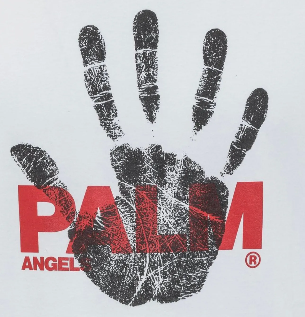 Palm Angels Hand Print T-Shirt White