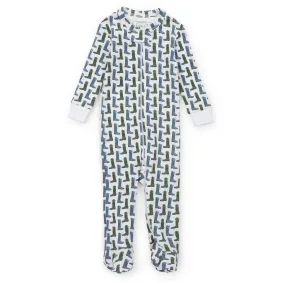 Parker Boys' Zipper Pajama - Cowboy Boots