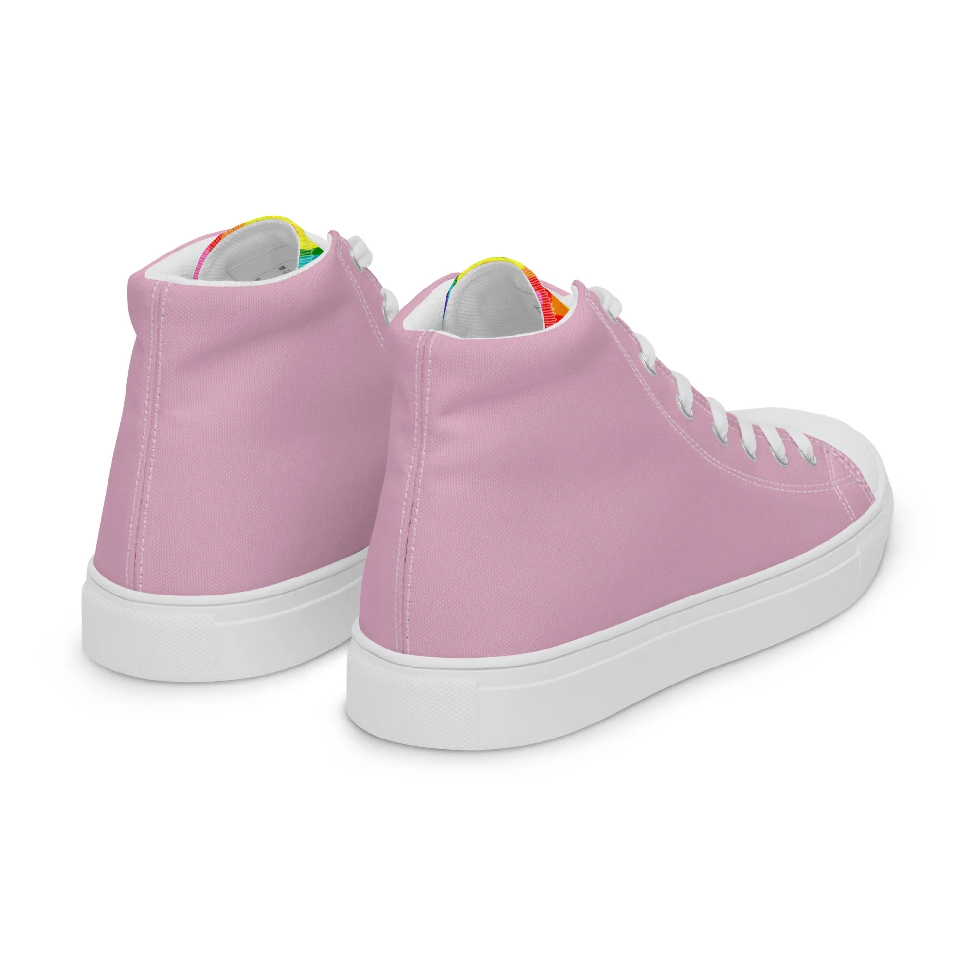 Pink and Original Pride Flag High Top Trainers (male sizes)