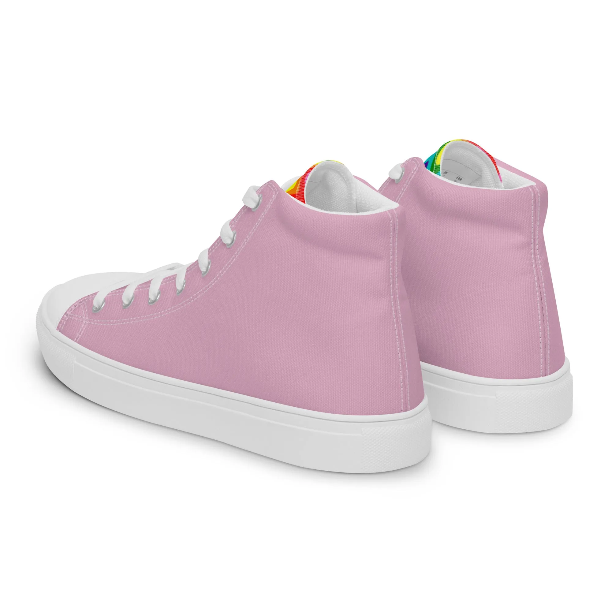 Pink and Original Pride Flag High Top Trainers (male sizes)