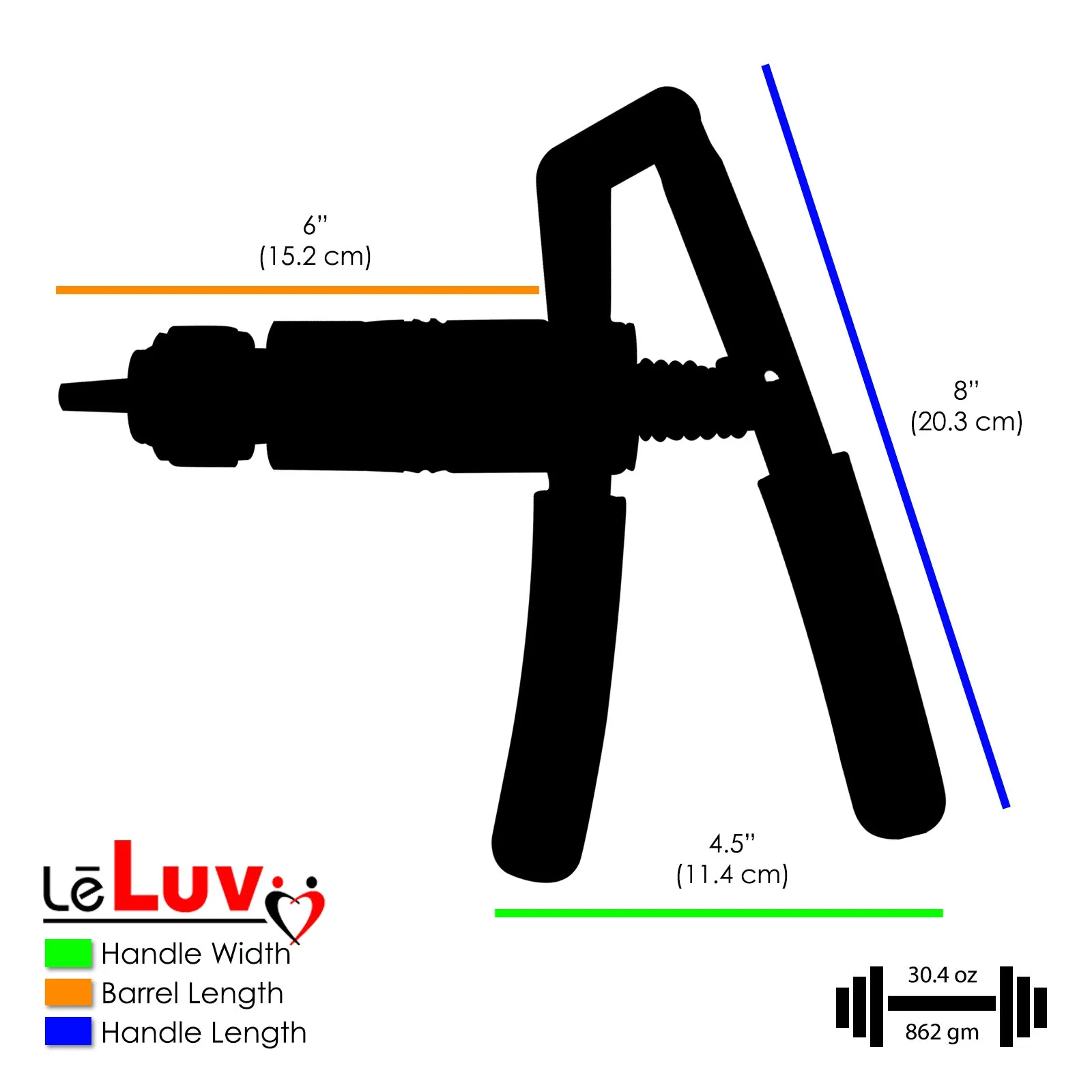 PRIMO Pro  Handle Penis Pump   Gauge, Silicone Hose | 12" Round Flange [Shopify ONLY]