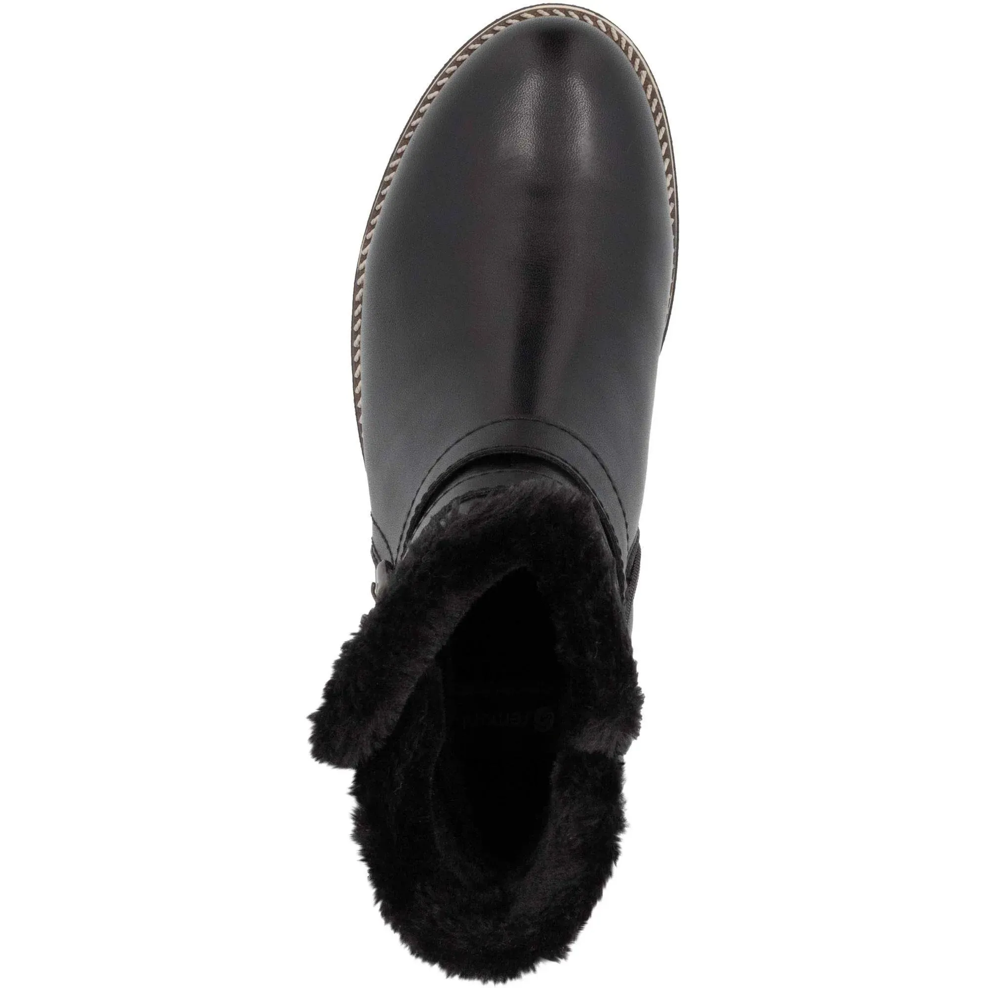 Remonte D8484-00 Odeon Black Leather Fur Tex Ankle Boots