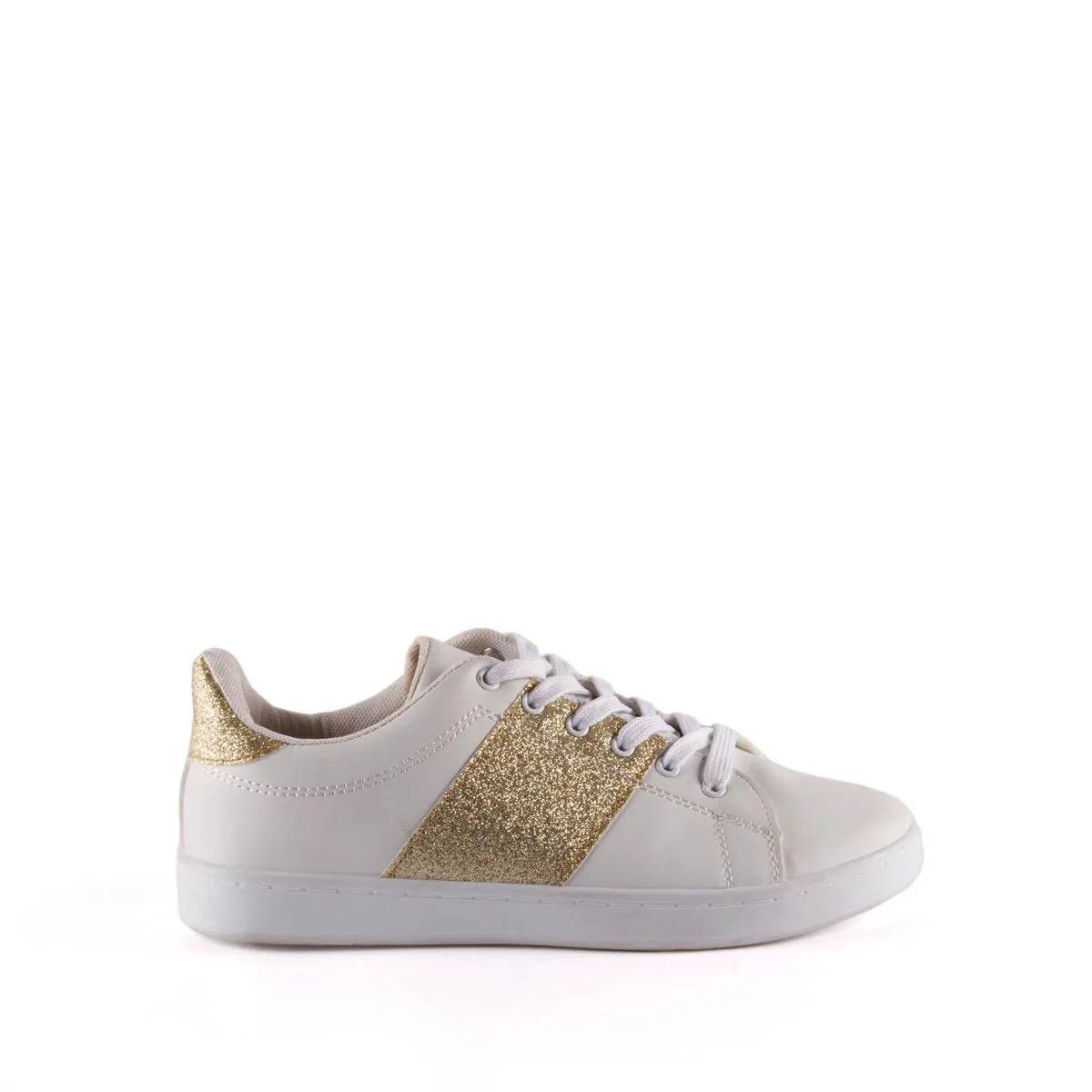 Robin Glitter Stripe Lace Up Trainer