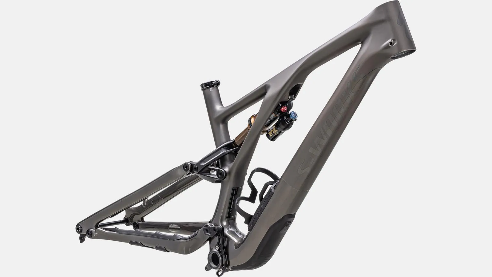 S-WORKS STUMPJUMPER EVO FRAMESET SATIN / GLOSS BLACK PEARL / BRUSHED BLACK CHROME