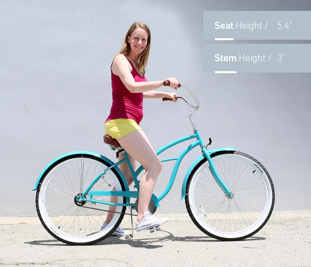 sixthreezero Classic Edition 3 Speed Women's Beach Cruiser Bike