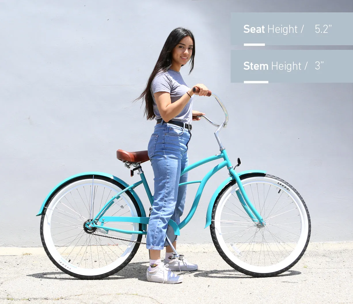 sixthreezero Classic Edition 3 Speed Women's Beach Cruiser Bike