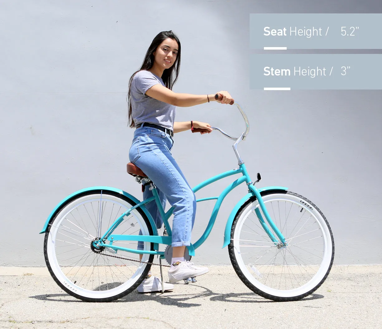 sixthreezero Classic Edition 3 Speed Women's Beach Cruiser Bike