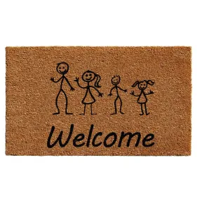 Stick Family 18" x 30" Doormat