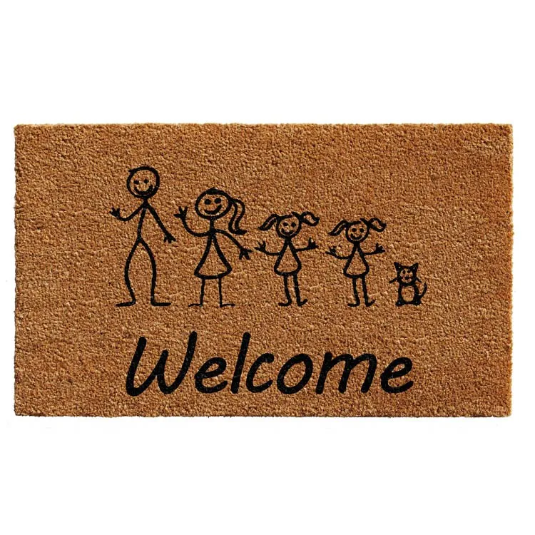 Stick Family 24" x 36" Doormat