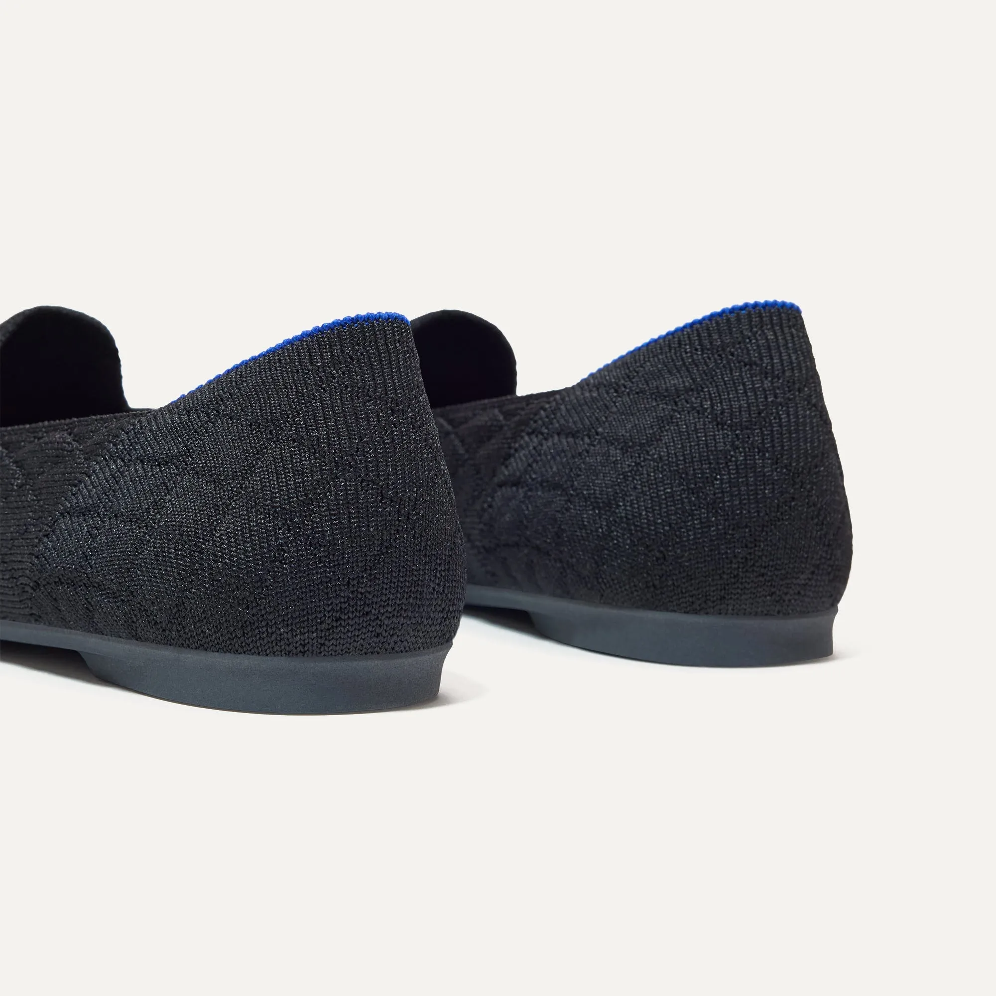 The Almond Loafer - Quilted Black