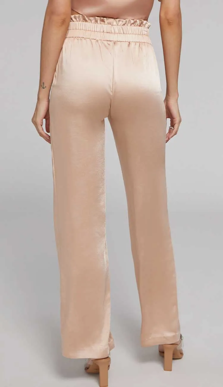 Theresa Satin Pant - Terracotta