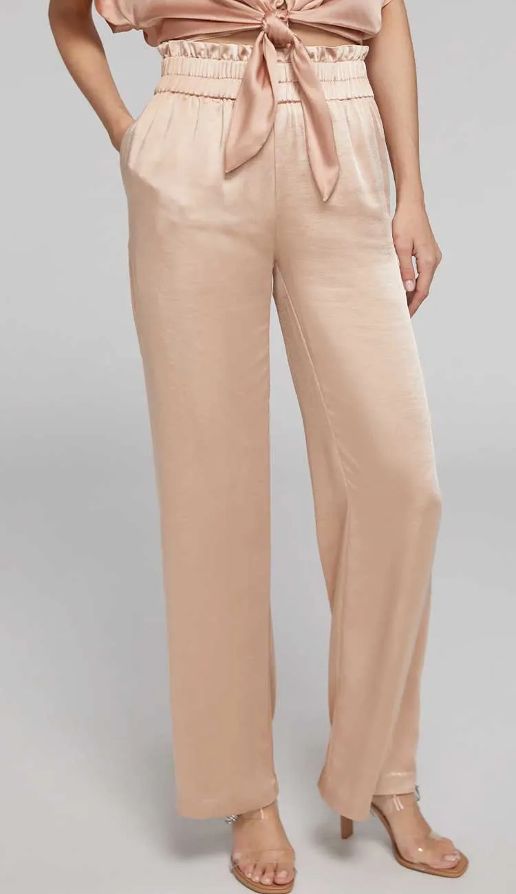 Theresa Satin Pant - Terracotta