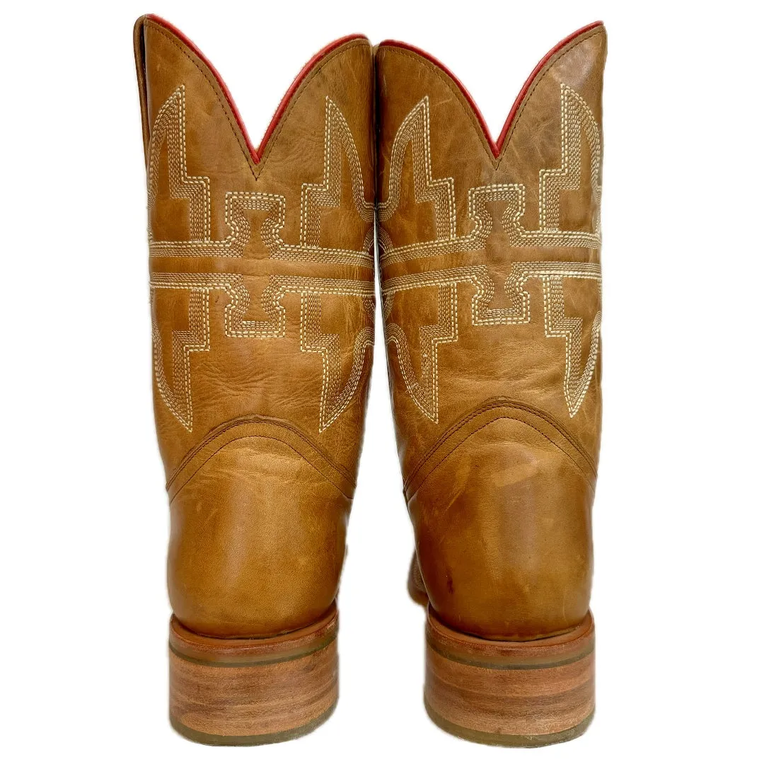 TIN HAUL Stink Eye Flames Square Toe Western Cowboy Boots