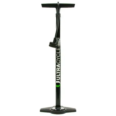 Uc Steel Floorpump,W/Gauge 'Thrust' Max 160Psi,Black Thrust Ultracycle Pumps