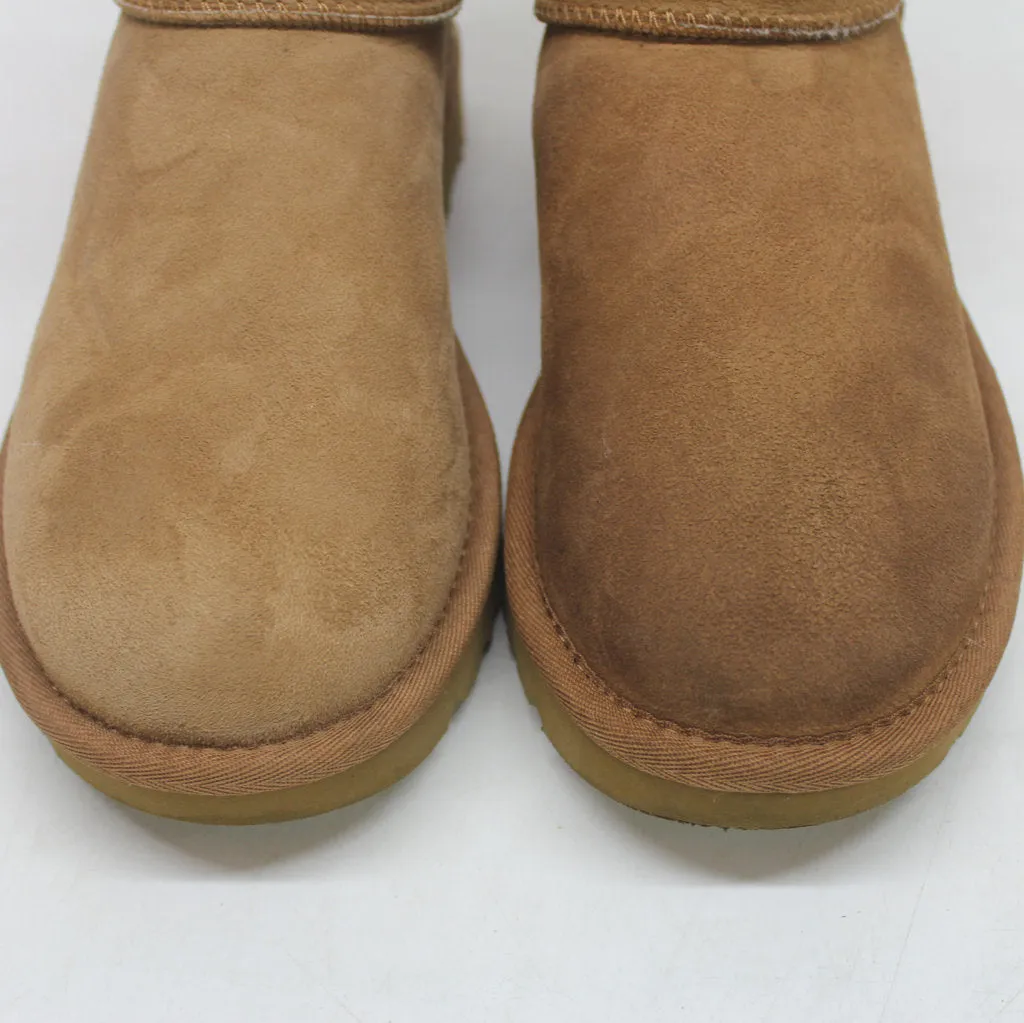 Ugg Australia Womens Boots Bailey Button II Casual Pull-On Ankle Suede - UK 5