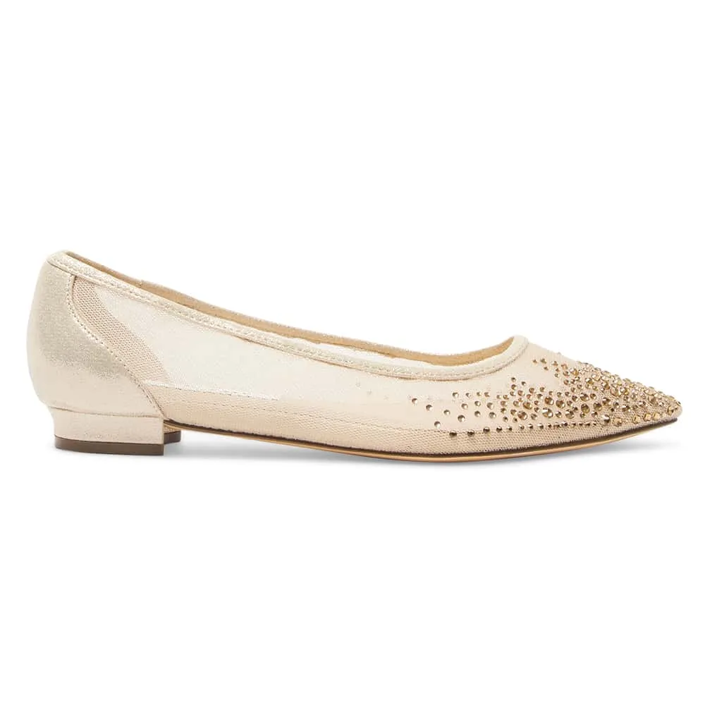 Wendi Flat in Platino Mesh