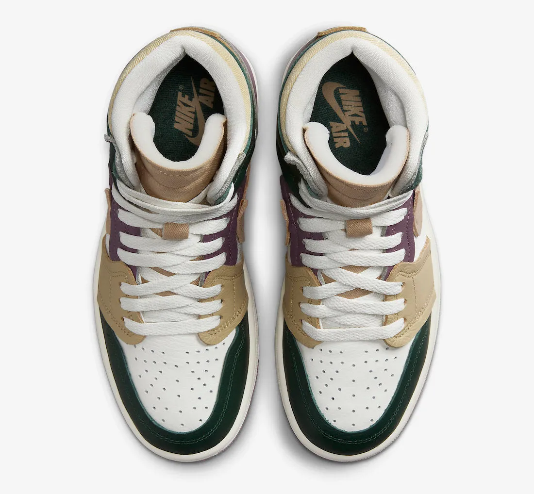 Women's Air Jordan 1 MM High Galactic Jade Desert Sail FB9891-300