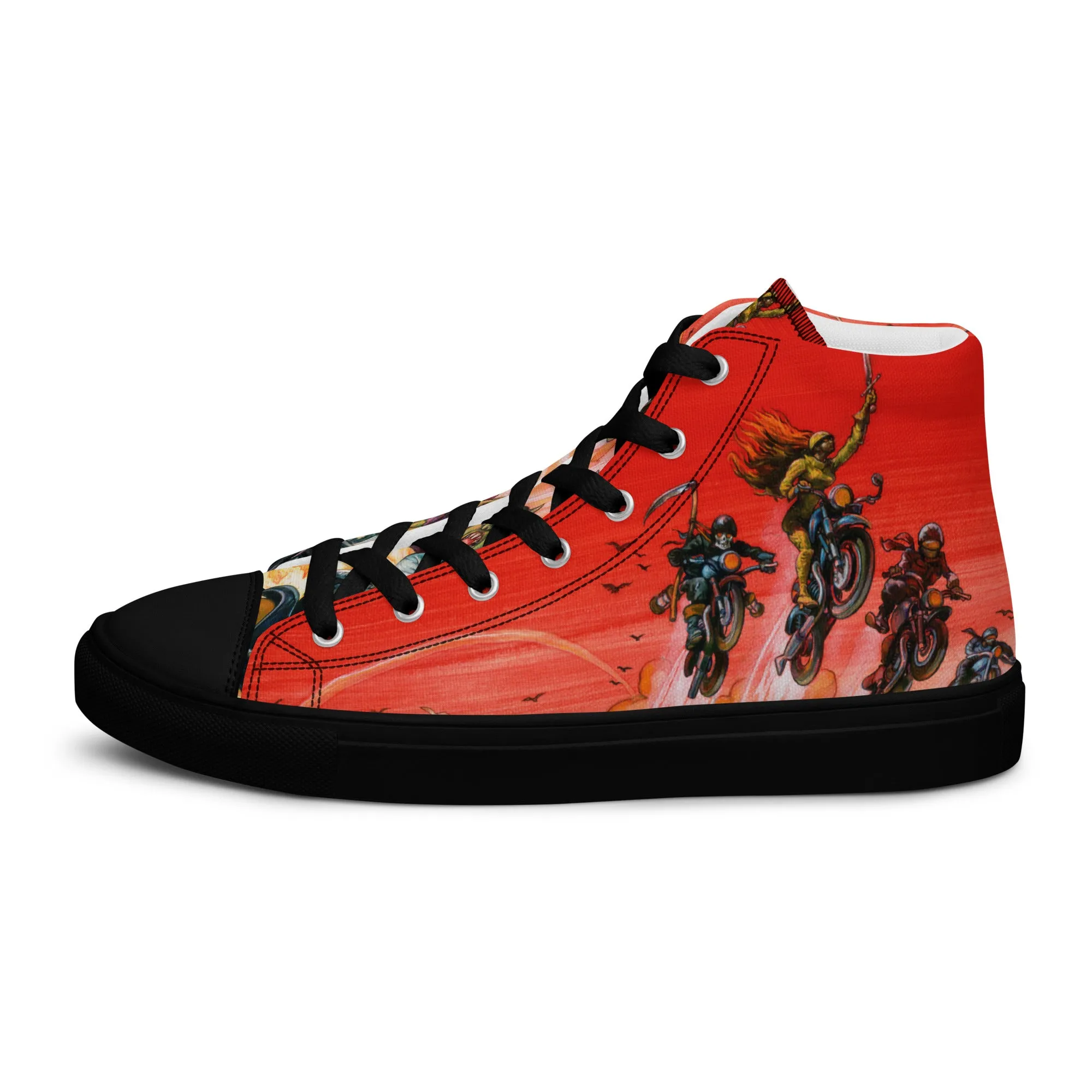 Women’s Good Omens High Top Canvas Shoes - Free Shipping *US SIZES SHOWN! USE CHART!