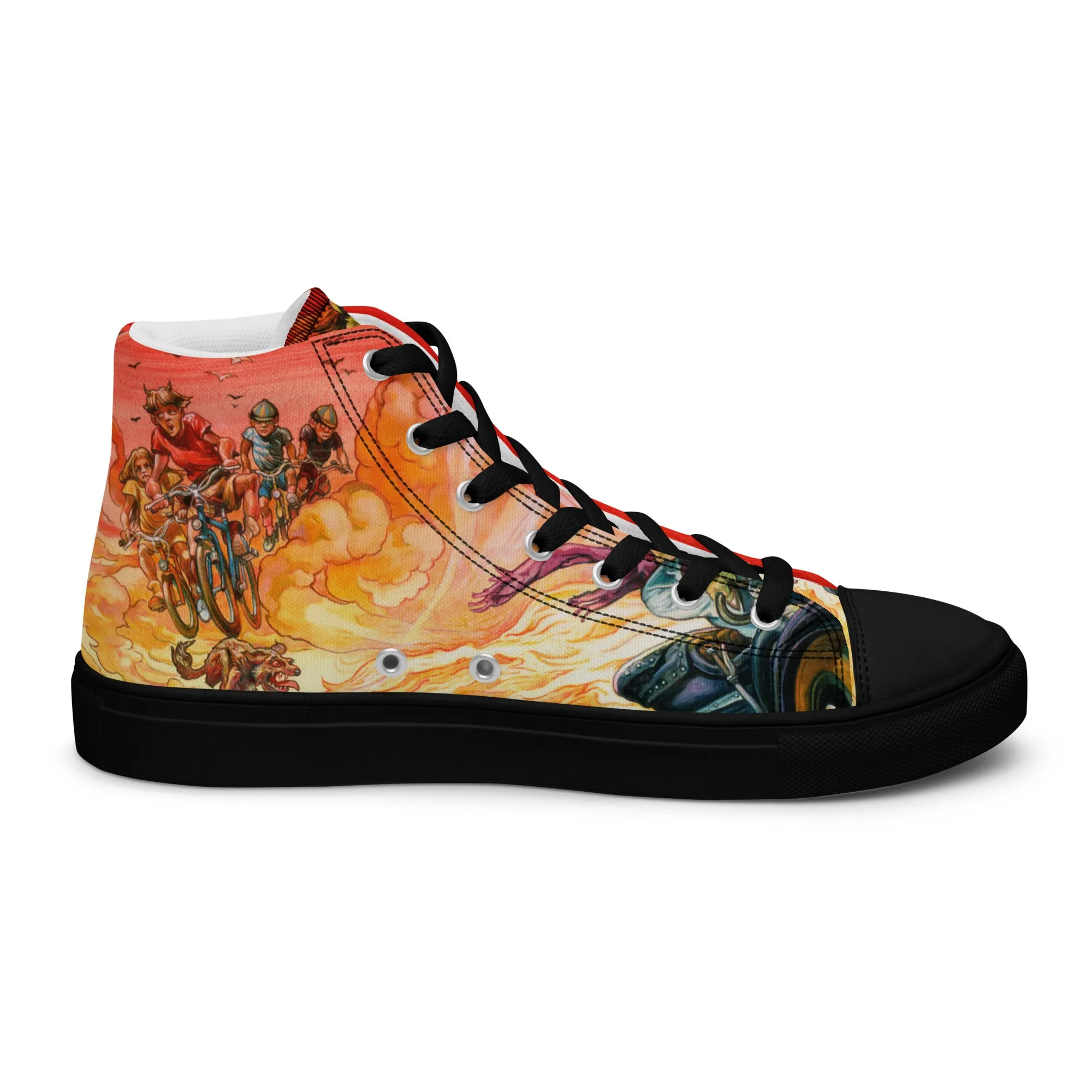 Women’s Good Omens High Top Canvas Shoes - Free Shipping *US SIZES SHOWN! USE CHART!