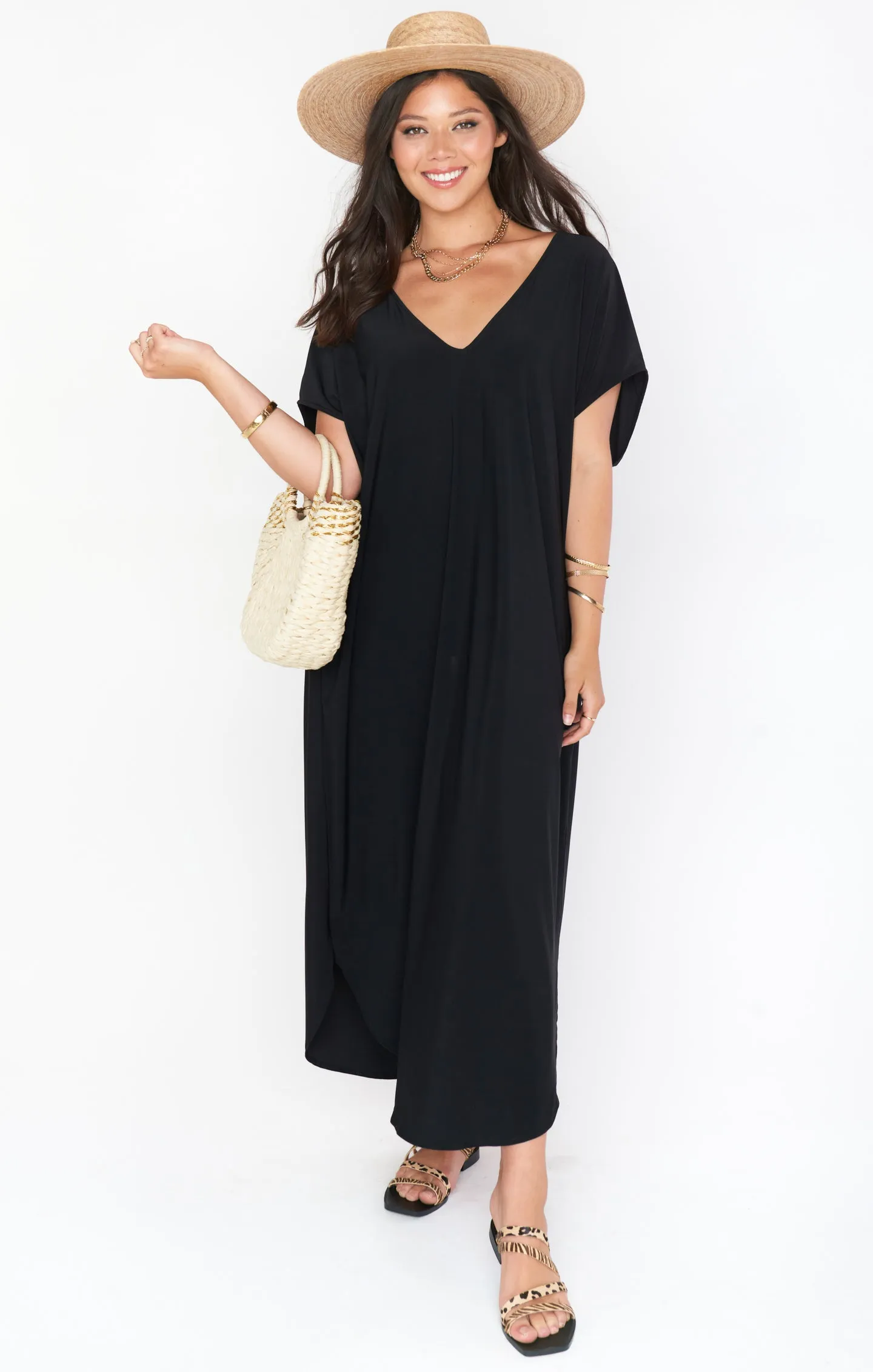 Worldly Caftan ~ Black